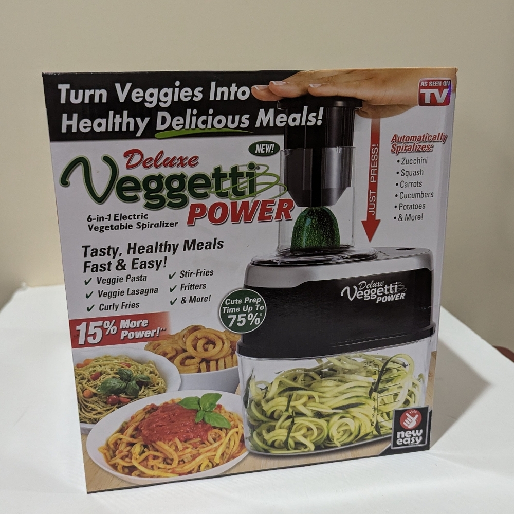 NEW Ontel 6 in 1 Electric Vegetable Spiralizer